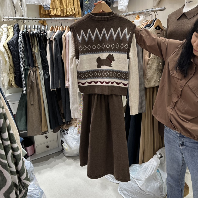 BIKINI韓國代購㊣女裝新款休閑推薦職業時尚熱賣人氣25秋冬套裝BIKINI套裝