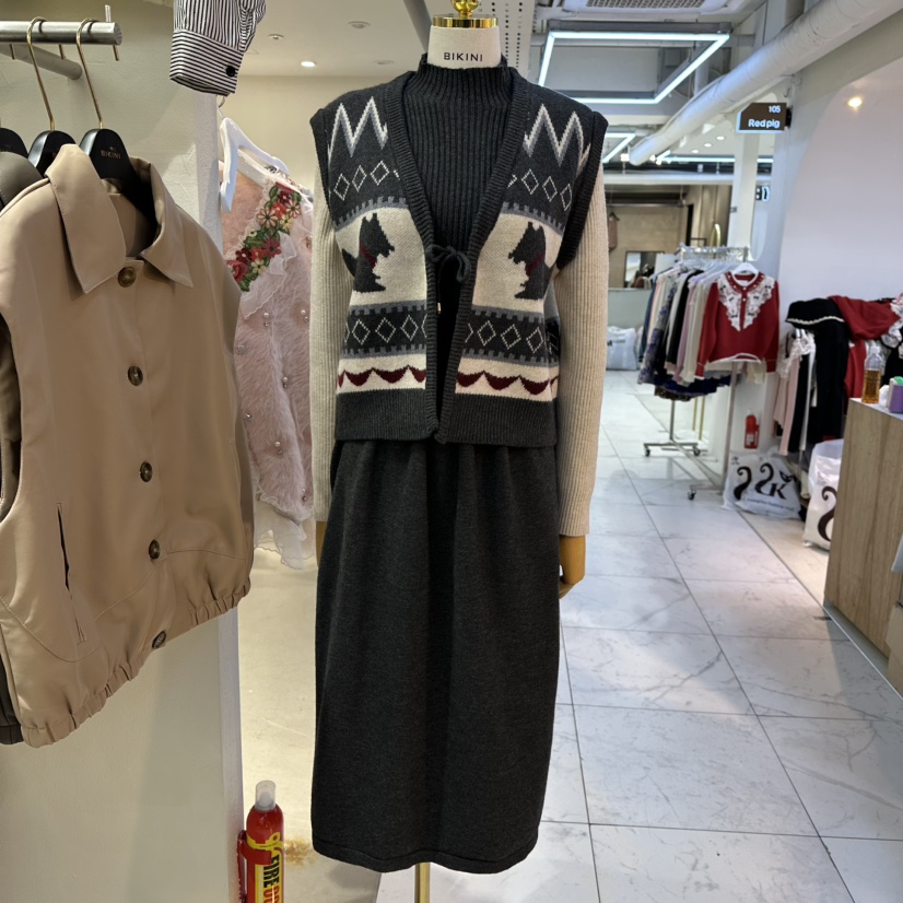 BIKINI韓國代購㊣女裝新款休閑推薦職業時尚熱賣人氣25秋冬套裝BIKINI套裝圖色2