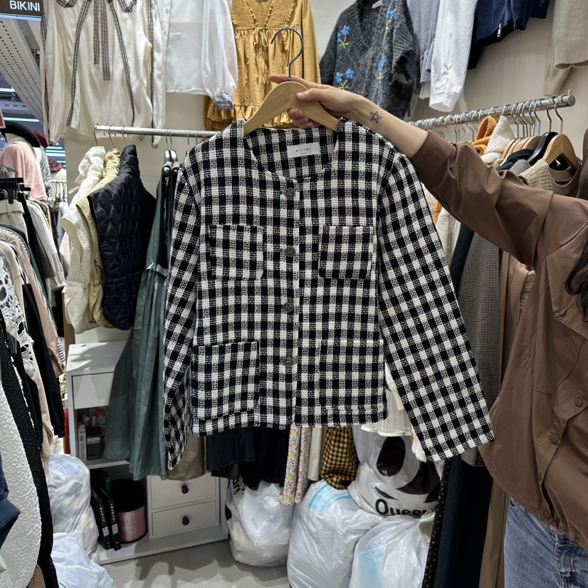 BIKINI韓國代購㊣女士新品時尚人氣25秋冬職業休閑推薦夾克BIKINI夾克圖色1