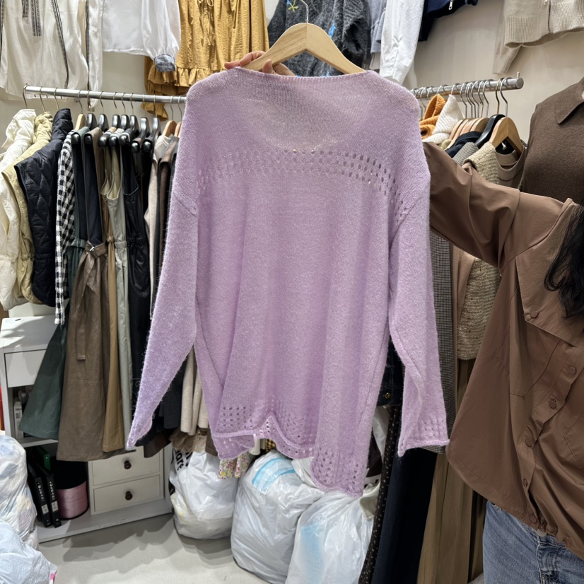 BIKINI東大門㊣直郵女士新款熱賣職業25秋冬推薦休閑針織衫BIKINI針織衫