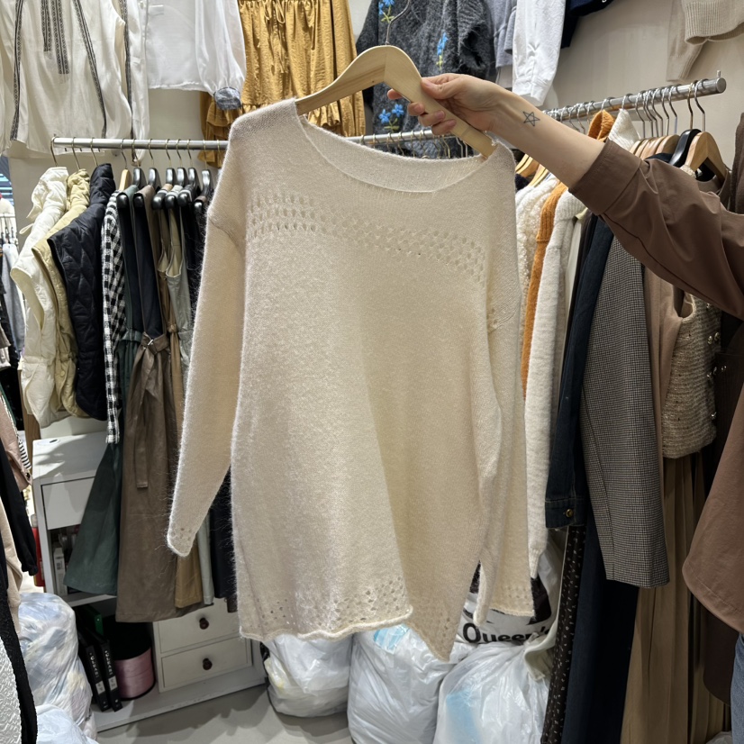 BIKINI東大門㊣直郵女士新款熱賣職業25秋冬推薦休閑針織衫BIKINI針織衫圖色2