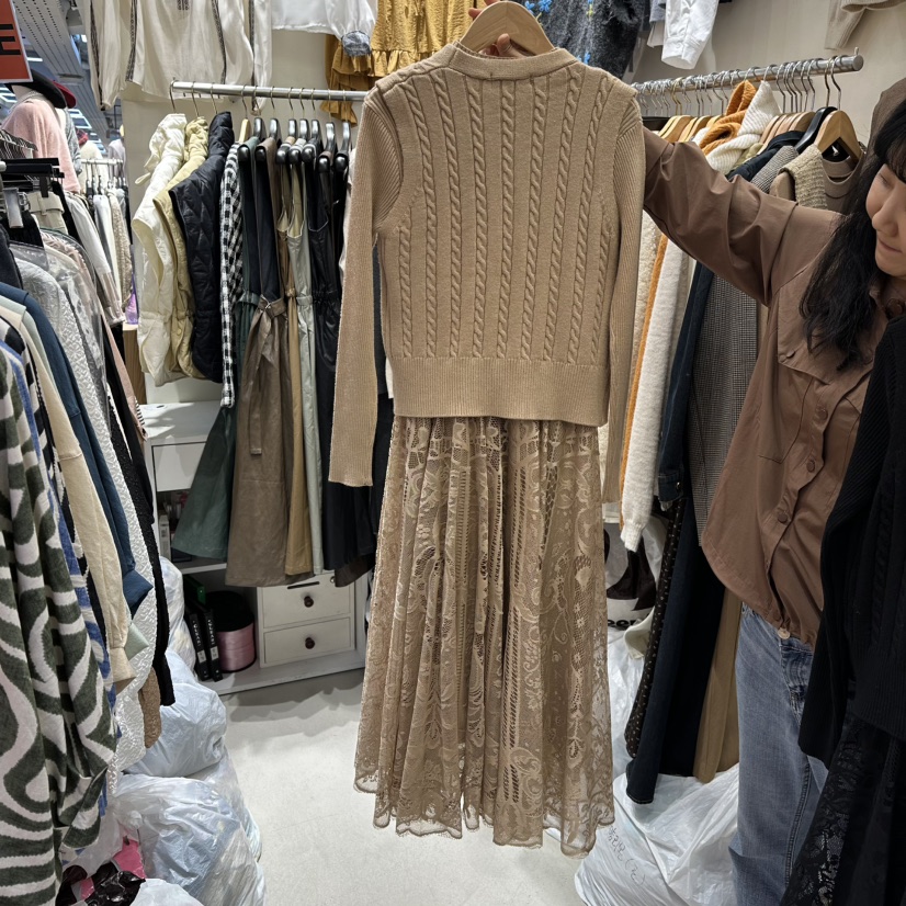 BIKINI東大門㊣直郵女裝新款熱賣職業推薦時尚人氣套裝蕾絲BIKINI套裝