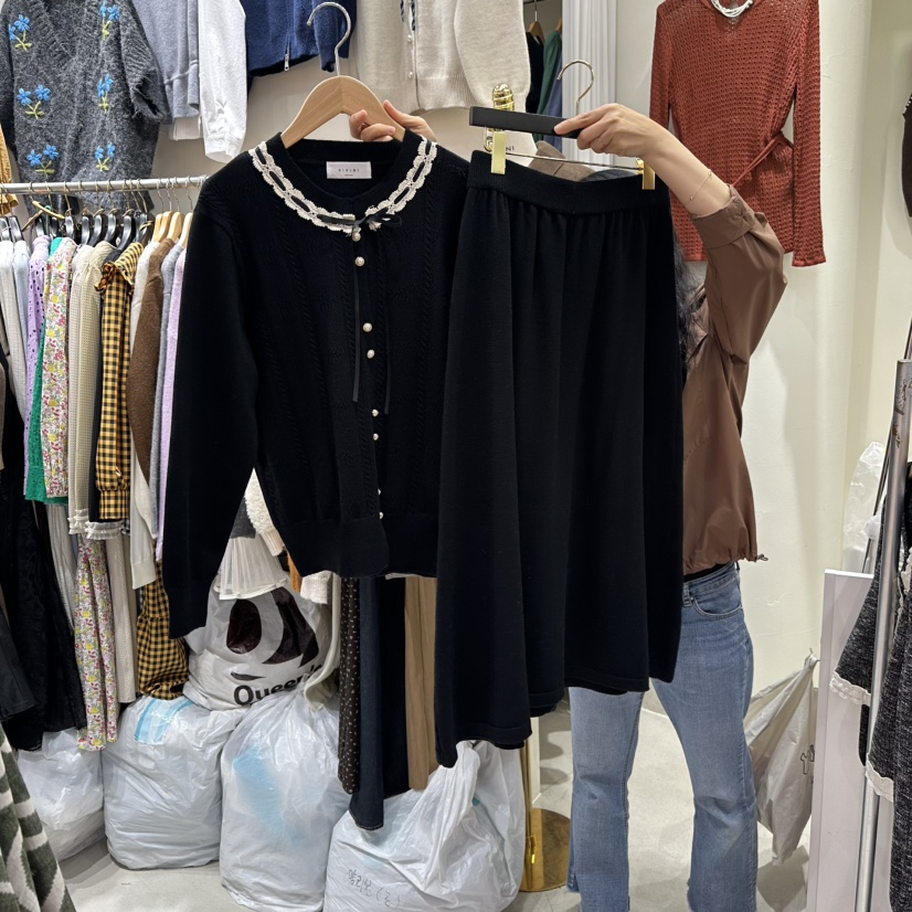 BIKINI東大門㊣代購女裝新款推薦時尚25秋冬休閑套裝兩件套BIKINI套裝圖色2