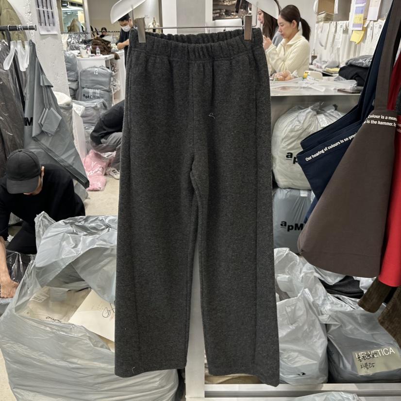 HELVETICA東大門㊣直郵女士新款25秋冬職業休閑休閑褲羊毛混紡HELVETICA休閑褲圖色3