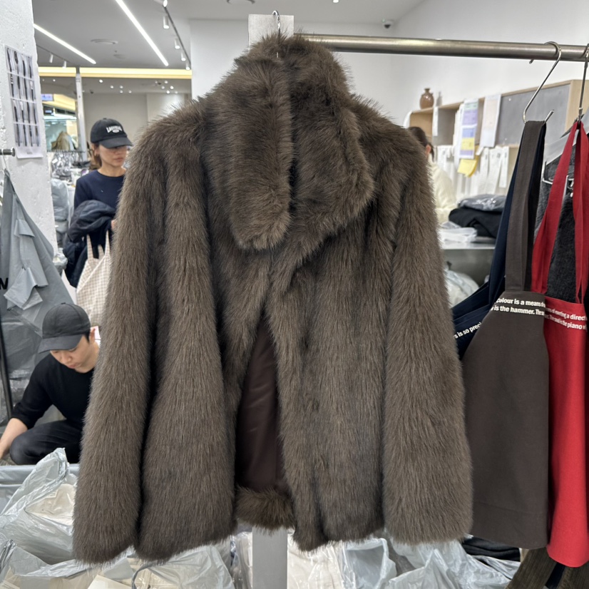 HELVETICA韓國直郵㊣女士新品時尚熱賣25秋冬人氣休閑短款大衣HELVETICA短款大衣圖色1