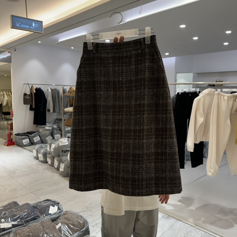 CREAM-P韓國直郵㊣女士新款推薦25秋冬職業人氣熱賣時尚長裙CREAM-P長裙圖色1