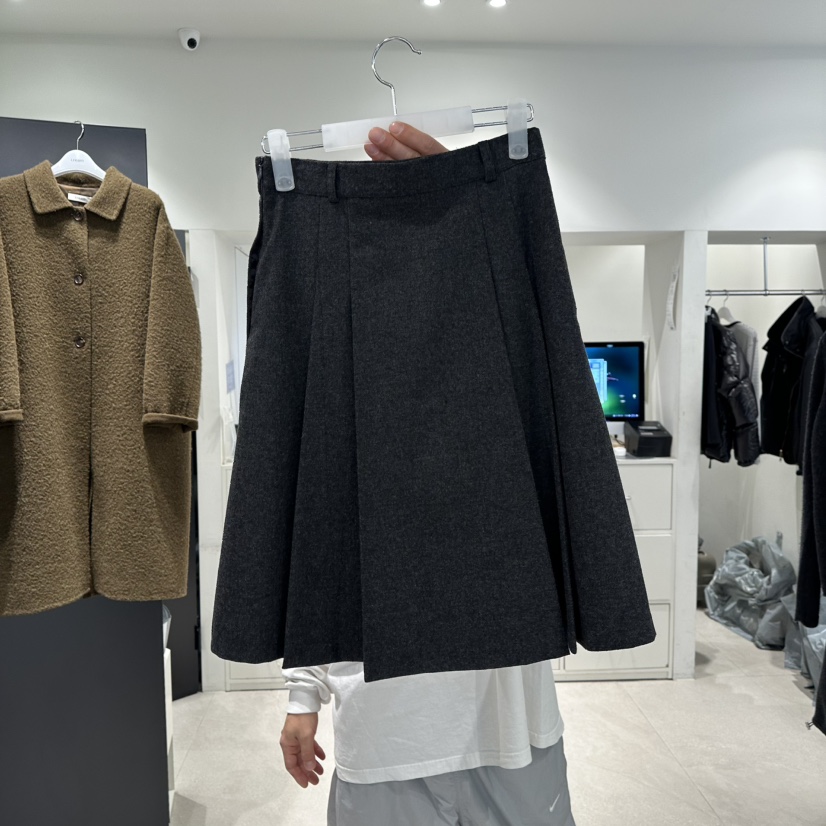 CREAM-P東大門㊣直郵女裝新款人氣休閑時尚職業25秋冬長裙羊毛CREAM-P長裙圖色1