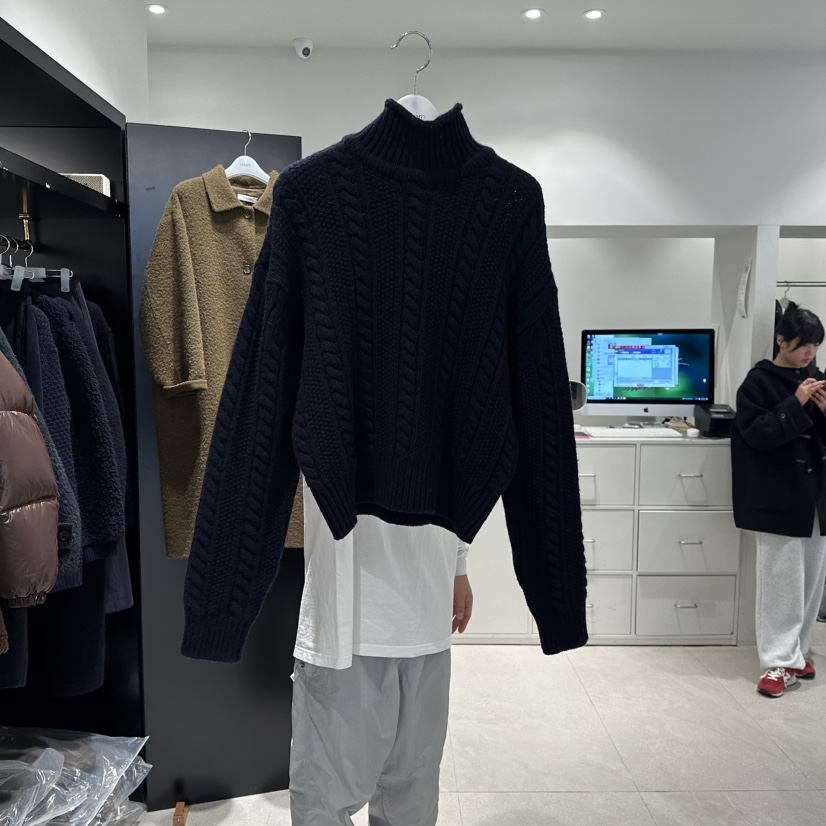 CREAM-P東大門㊣實拍女裝新款熱賣休閑推薦人氣職業針織衫CREAM-P針織衫圖色3