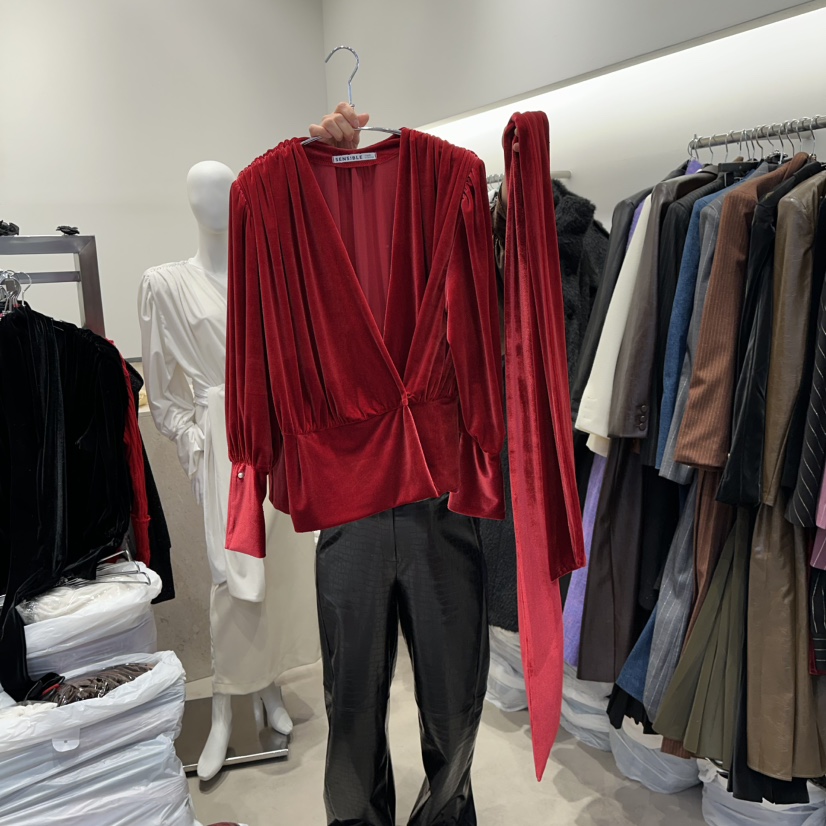 SENSIBLE-S東大門㊣實拍女士新品職業休閑套裝天鵝絨兩件套SENSIBLE套裝圖色2