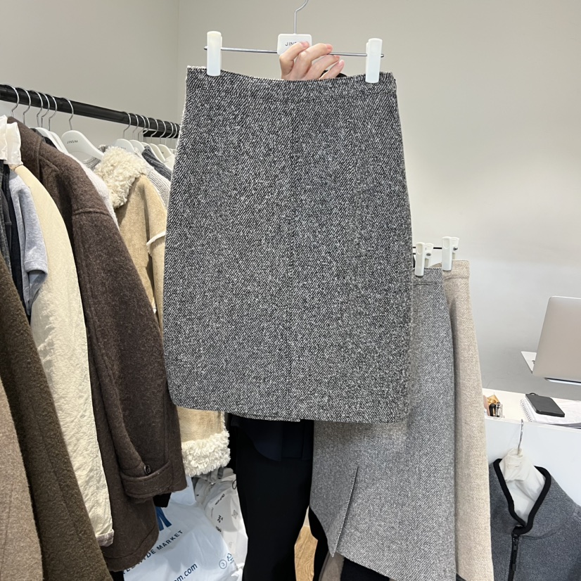 JINSIM東大門㊣實拍女裝新品推薦熱賣25秋冬人氣半身裙中短裙JINSIM半身裙/中短裙