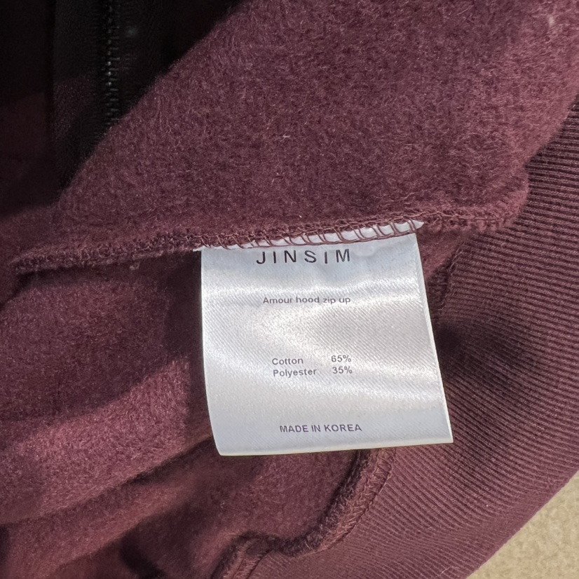 JINSIM東大門㊣代購女裝新款人氣休閑25秋冬職業時尚衛衣拉鏈JINSIM衛衣