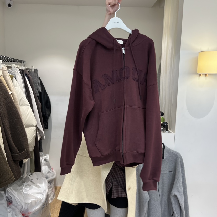 JINSIM東大門㊣代購女裝新款人氣休閑25秋冬職業時尚衛衣拉鏈JINSIM衛衣圖色4
