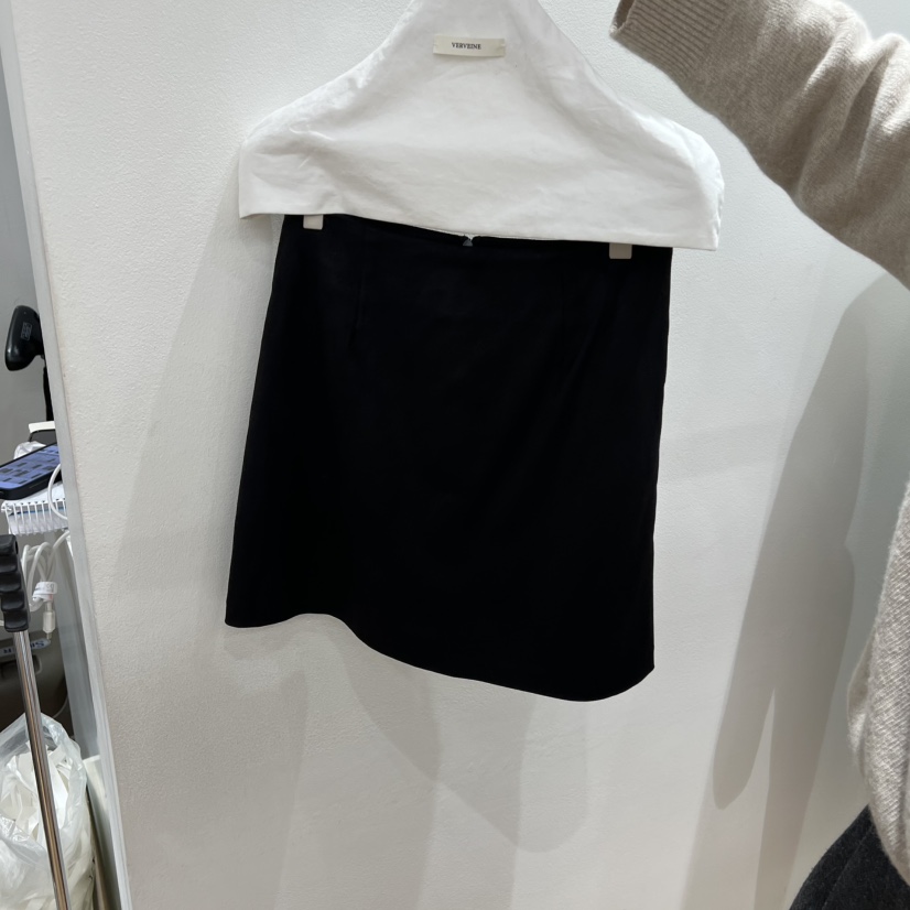 VERVEINE東大門㊣直郵女裝新品時尚25秋冬熱賣推薦短裙麂皮VERVEINE短裙圖色2