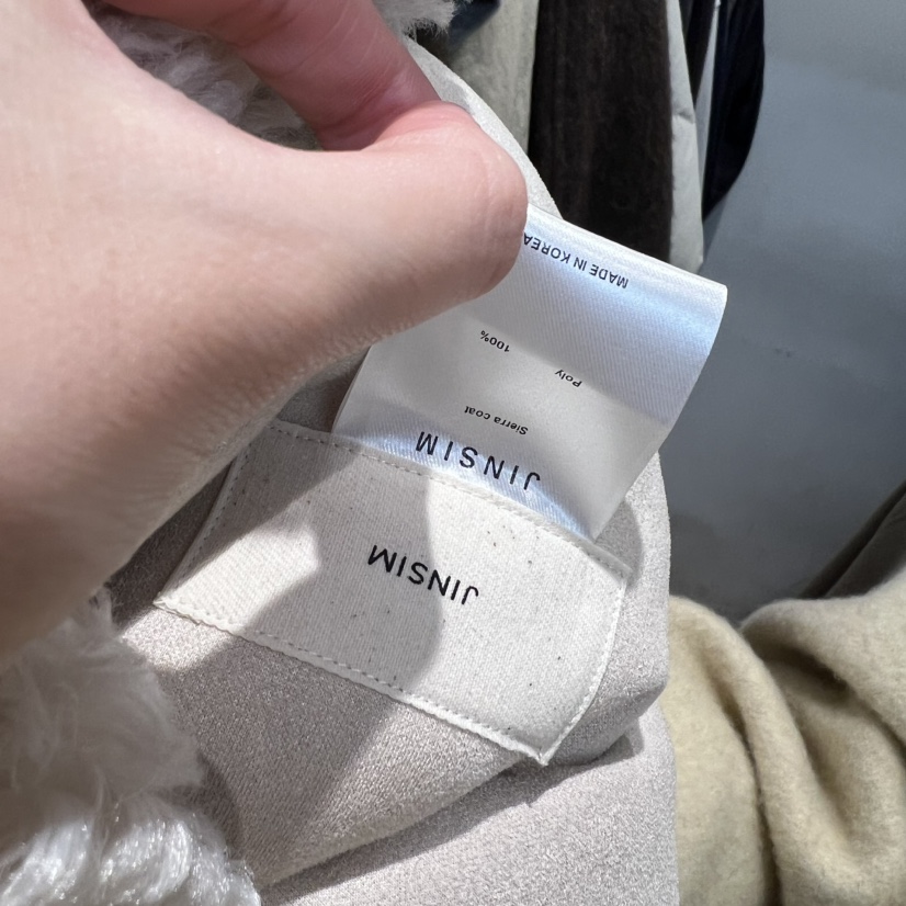 JINSIM韓國代購㊣女裝新品熱賣25秋冬職業時尚短款大衣羊毛JINSIM短款大衣