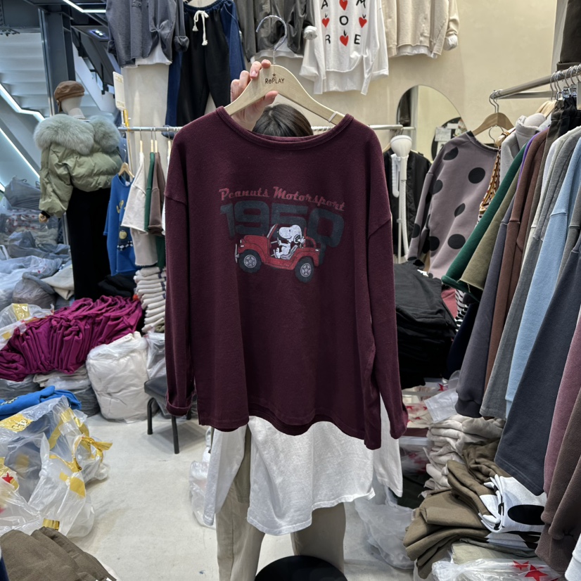 REPLAY東大門㊣代購女裝新品時尚熱賣25秋冬推薦休閑長袖T恤REPLAY長袖T恤圖色3