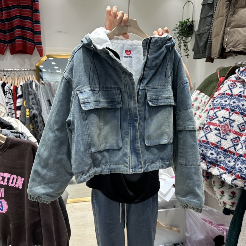 UNDERSTAR_VINTAGE東大門㊣直郵女士新款推薦熱賣25秋冬夾克絎縫UNDERSTAR_VINTAGE夾克圖色1