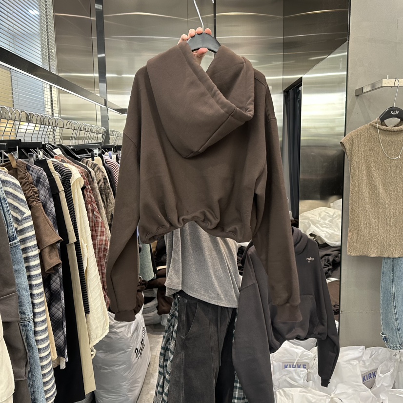 KIRKE東大門㊣實拍女士新款推薦熱賣人氣休閑25秋冬衛衣加絨KIRKE衛衣