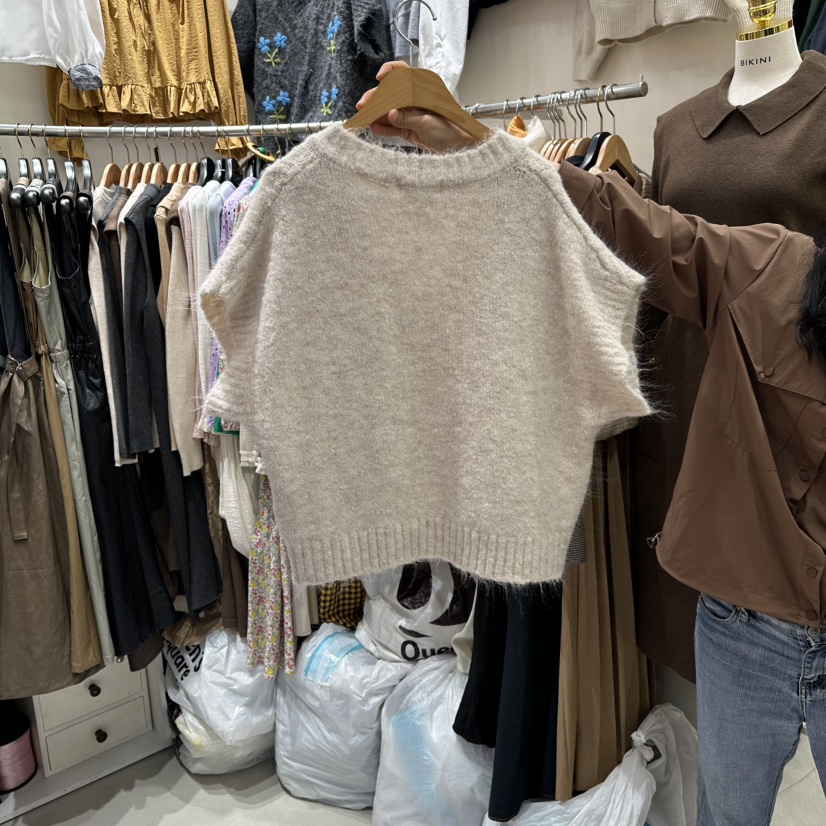 BIKINI東大門㊣代購女士新品熱賣推薦職業人氣25秋冬毛衣花朵BIKINI毛衣