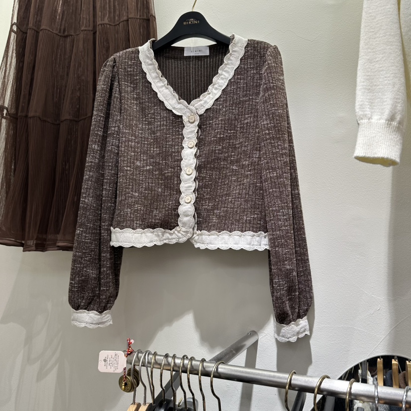 BIKINI東大門㊣直郵女裝新款休閑熱賣25秋冬推薦時尚針織衫BIKINI針織衫圖色1