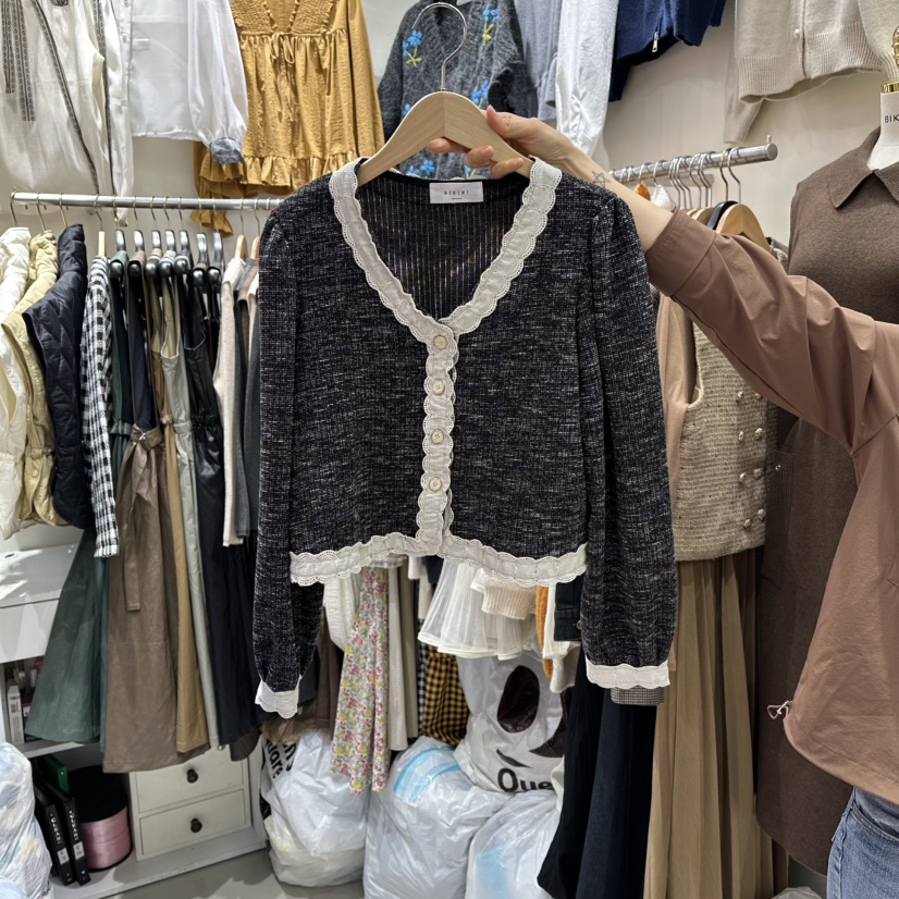 BIKINI東大門㊣直郵女裝新款休閑熱賣25秋冬推薦時尚針織衫BIKINI針織衫圖色2