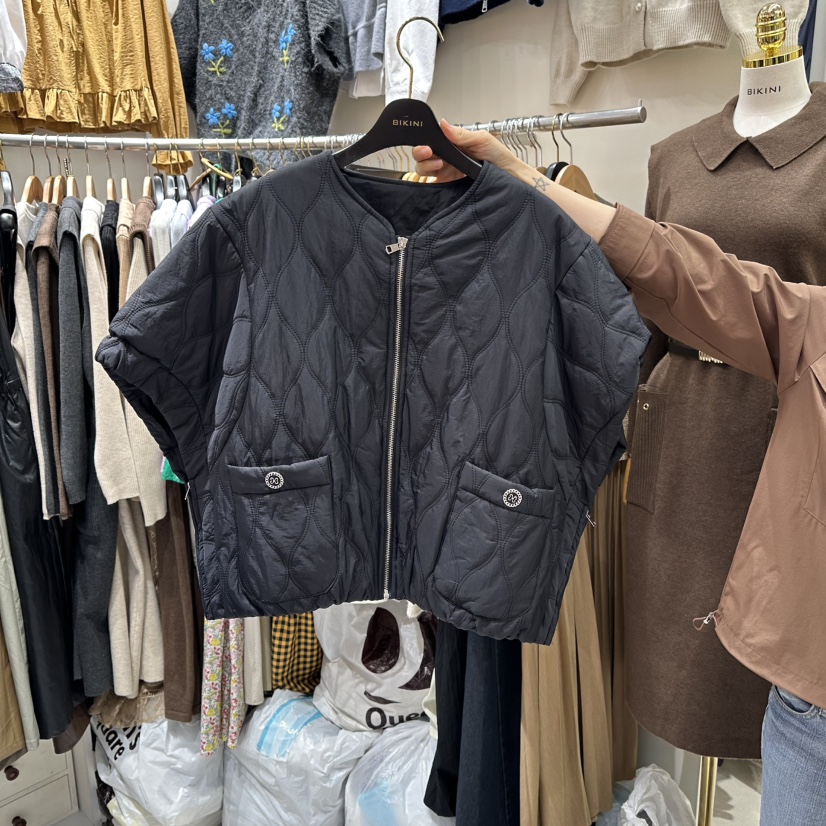 BIKINI東大門㊣直郵女士新款推薦休閑熱賣25秋冬職業馬甲棉BIKINI馬甲圖色3