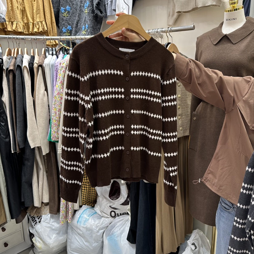 BIKINI韓國直郵㊣女裝新品職業人氣推薦時尚熱賣休閑針織衫BIKINI針織衫圖色2