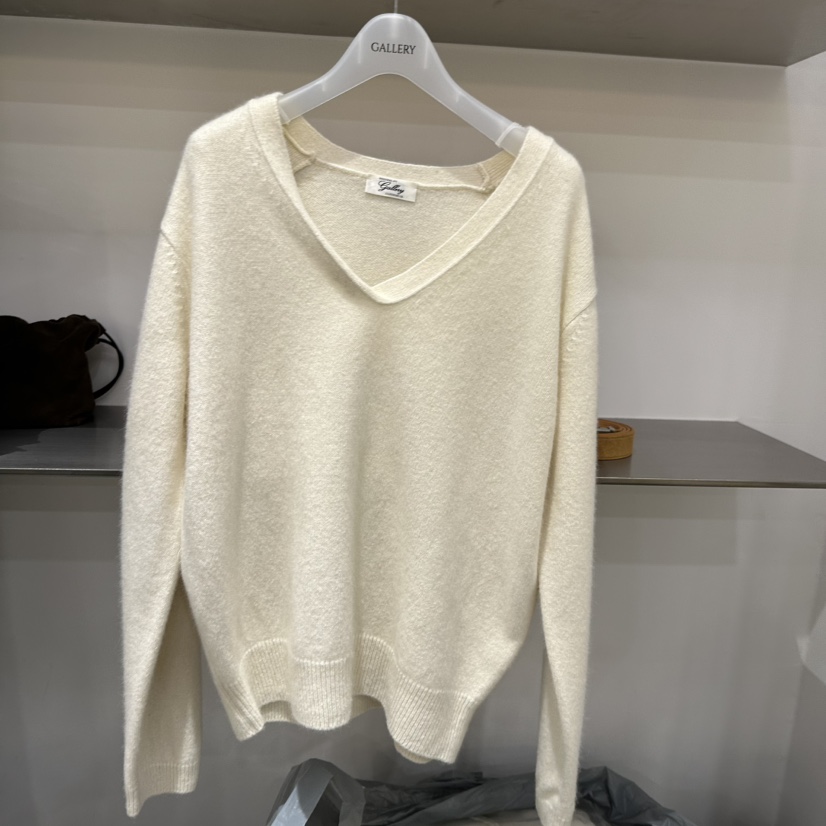 GALLERY-P東大門㊣直郵女裝新品推薦熱賣時尚25秋冬針織衫V領GALLERY針織衫圖色2