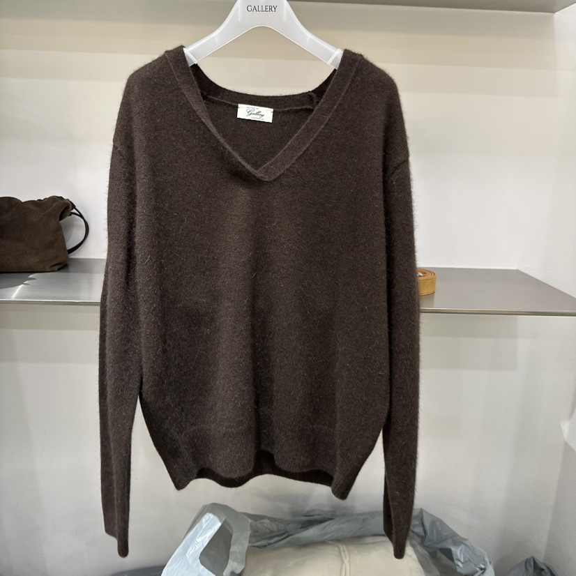 GALLERY-P東大門㊣直郵女裝新品推薦熱賣時尚25秋冬針織衫V領GALLERY針織衫圖色3