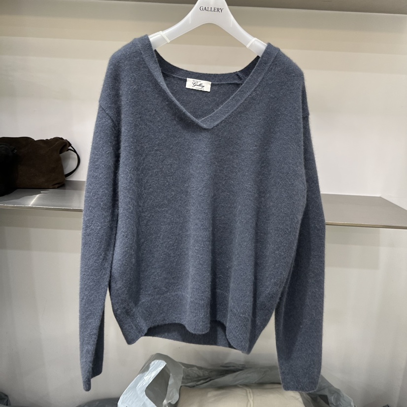 GALLERY-P東大門㊣直郵女裝新品推薦熱賣時尚25秋冬針織衫V領GALLERY針織衫圖色4