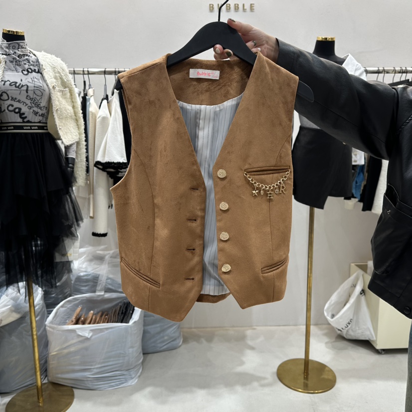 LOTTIMO韓國直郵㊣女裝新品推薦職業25秋冬熱賣時尚人氣馬甲LOTTIMO馬甲圖色1