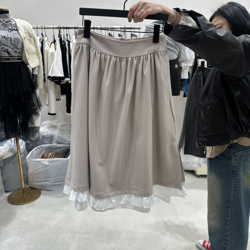 LOTTIMO韓國直郵㊣女士新款休閑25秋冬職業推薦時尚人氣長裙LOTTIMO長裙圖色1