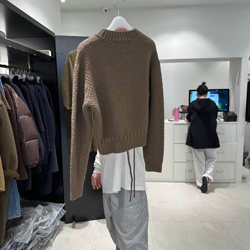 CREAM-P韓國直郵㊣女裝新款熱賣休閑針織衫安哥拉羊毛開衫CREAM-P針織衫