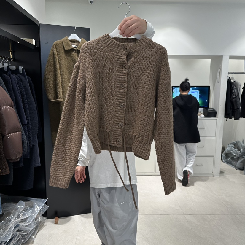 CREAM-P韓國直郵㊣女裝新款熱賣休閑針織衫安哥拉羊毛開衫CREAM-P針織衫圖色2