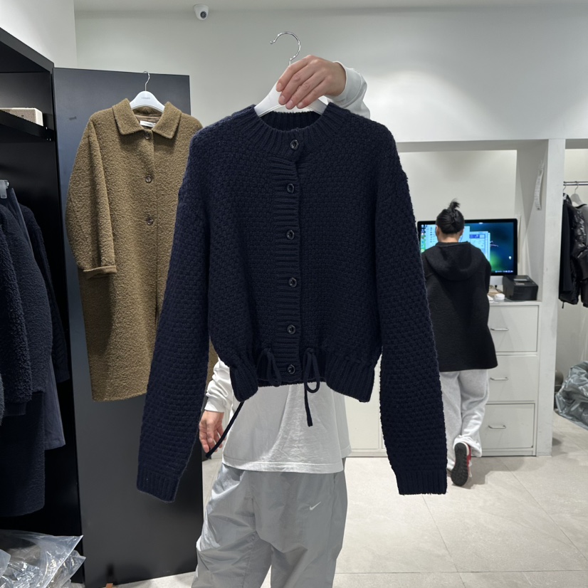 CREAM-P韓國直郵㊣女裝新款熱賣休閑針織衫安哥拉羊毛開衫CREAM-P針織衫圖色3