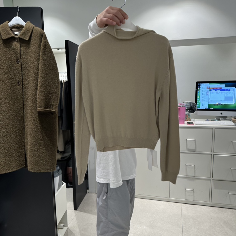 CREAM-P東大門㊣實拍女士新品熱賣職業25秋冬針織衫抓絨高領CREAM-P針織衫圖色2