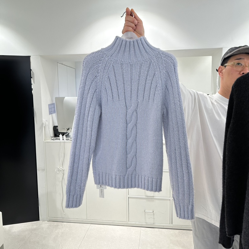 CREAM-P韓國直郵㊣女士新款熱賣推薦25秋冬休閑人氣針織衫CREAM-P針織衫圖色2