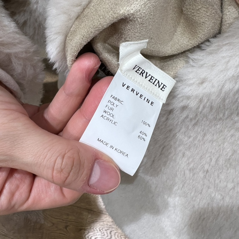 VERVEINE東大門㊣實拍女裝新款25秋冬短款大衣高領兩面雙面VERVEINE短款大衣