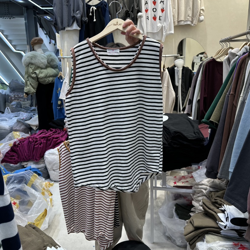 REPLAY東大門㊣直郵女士新款人氣休閑職業推薦熱賣吊帶背心REPLAY吊帶/背心圖色2