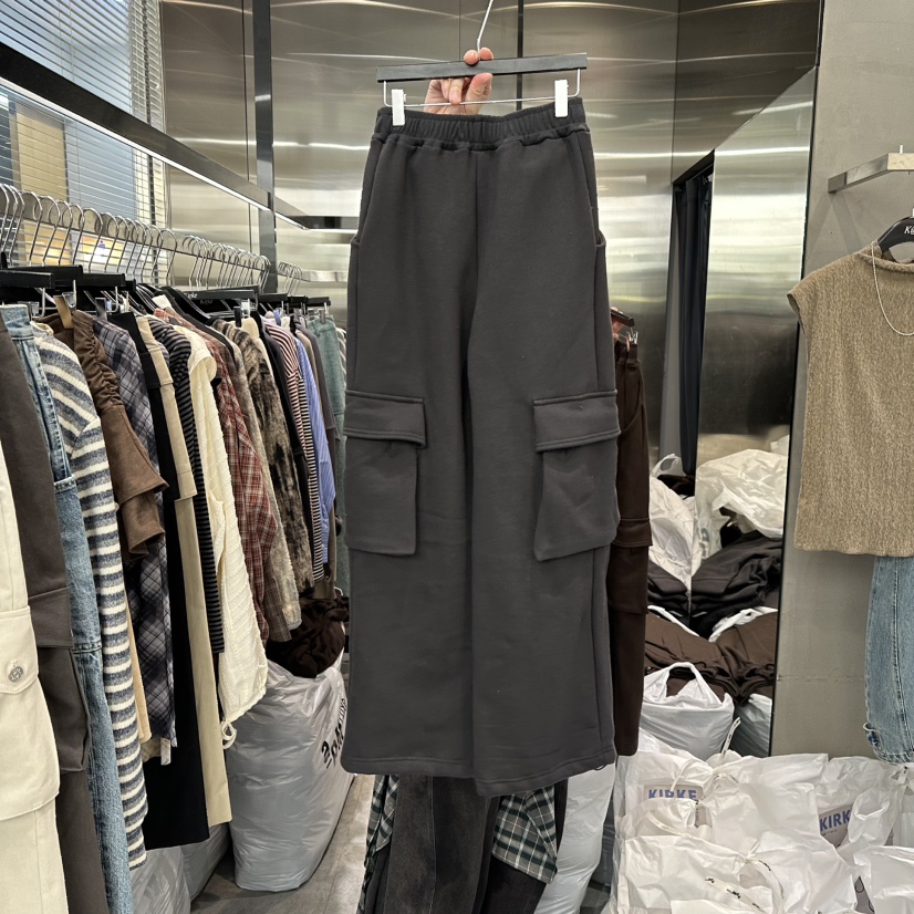 KIRKE東大門㊣代購女裝新款職業推薦25秋冬熱賣人氣休閑褲加絨KIRKE休閑褲