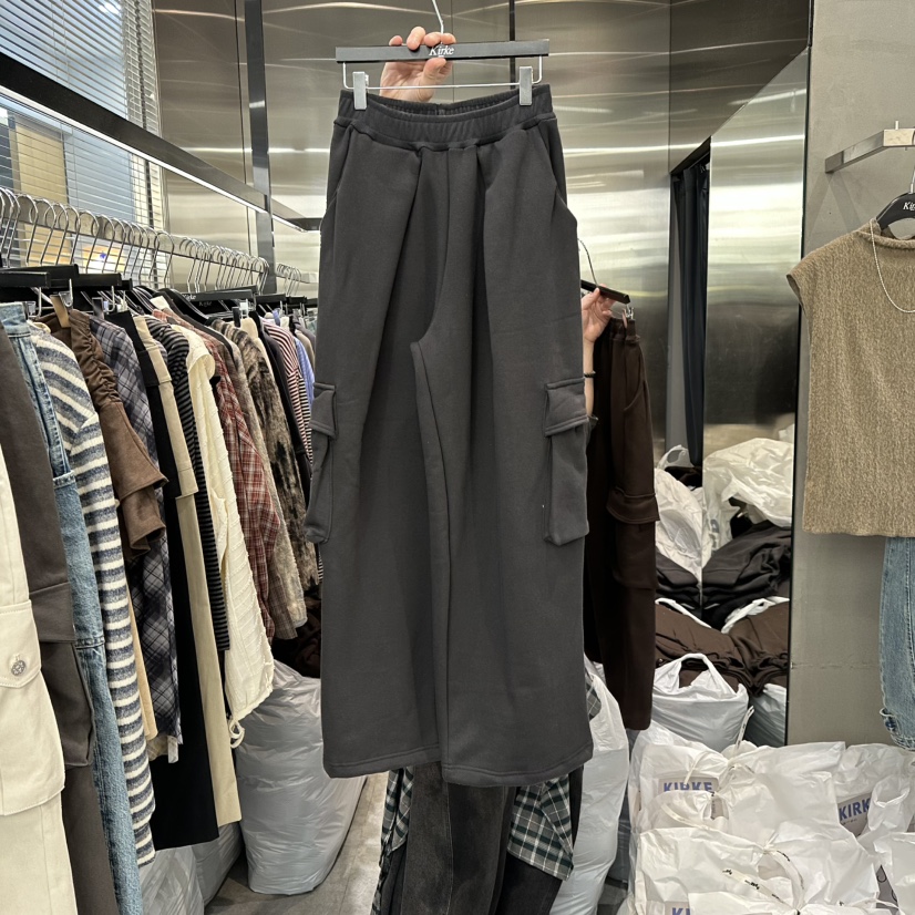 KIRKE東大門㊣代購女裝新款職業推薦25秋冬熱賣人氣休閑褲加絨KIRKE休閑褲圖色2