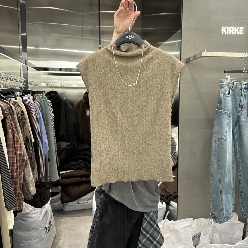 KIRKE東大門㊣代購女士新款時尚熱賣職業推薦休閑吊帶背心羊駝KIRKE吊帶/背心圖色2