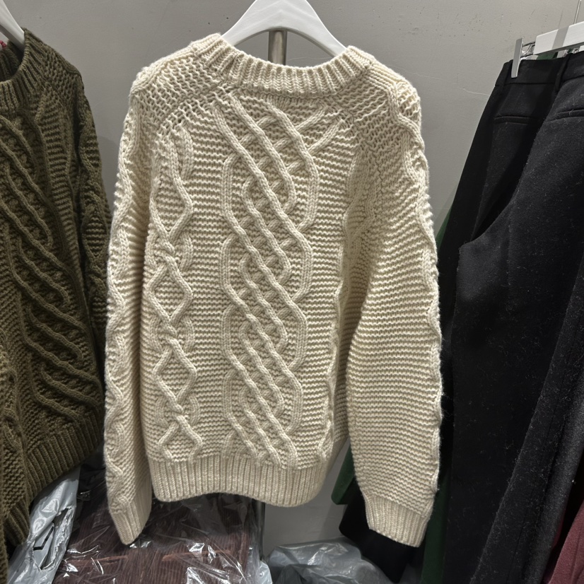 THE SECOND GROW韓國代購㊣女裝新款人氣25秋冬毛衣麻花針織THE SECOND GROW毛衣