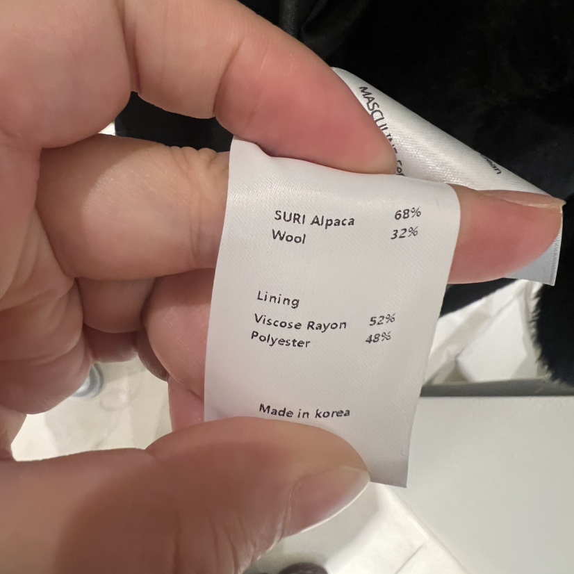 MASCULINE韓國直郵㊣女裝新款休閑時尚職業中長款大衣含腰帶MASCULINE中長款大衣