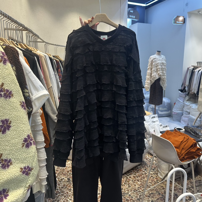 THE LINE-Q韓國代購㊣女士新品時尚推薦人氣25秋冬休閑衛衣THE LINE-Q衛衣圖色2