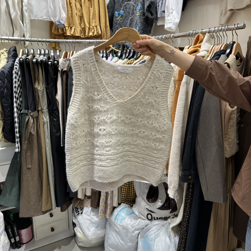 BIKINI東大門㊣代購女士新品時尚推薦休閑職業25秋冬熱賣馬甲BIKINI馬甲圖色1