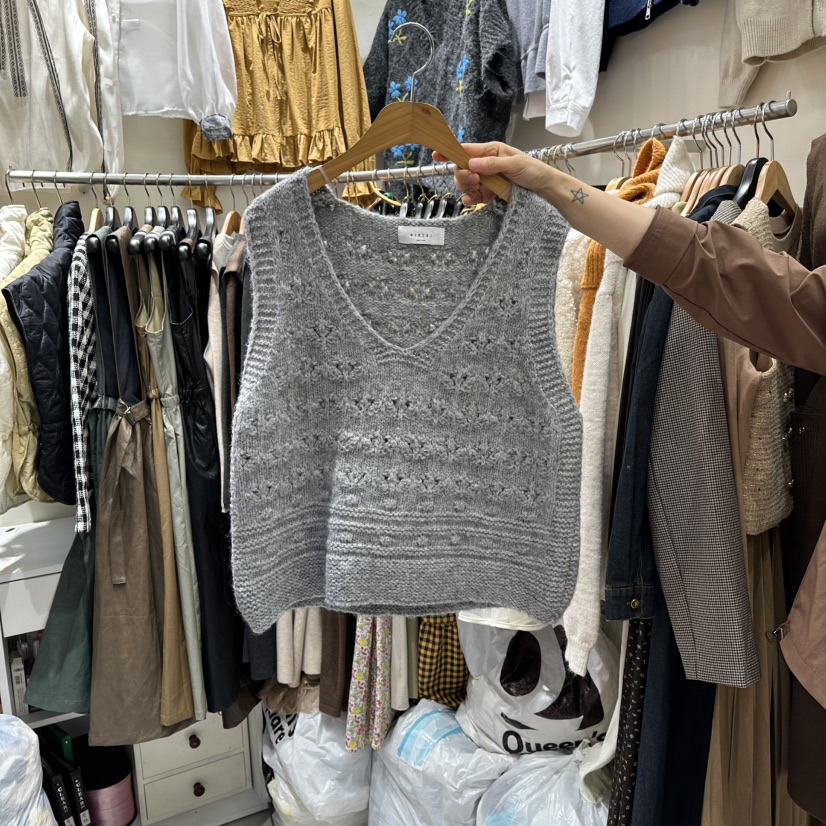 BIKINI東大門㊣代購女士新品時尚推薦休閑職業25秋冬熱賣馬甲BIKINI馬甲圖色2