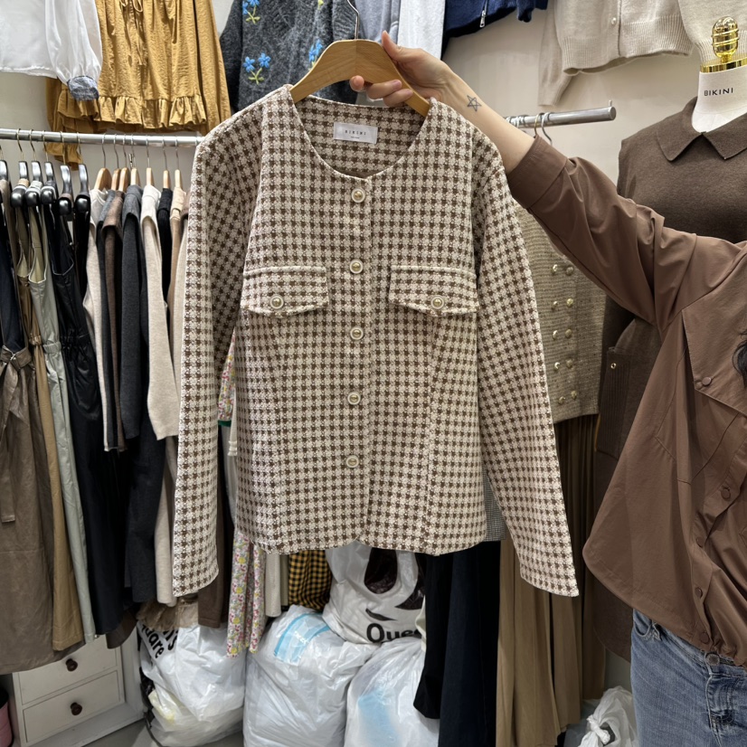 BIKINI韓國直郵㊣女裝新品推薦25秋冬人氣職業休閑熱賣夾克BIKINI夾克圖色2