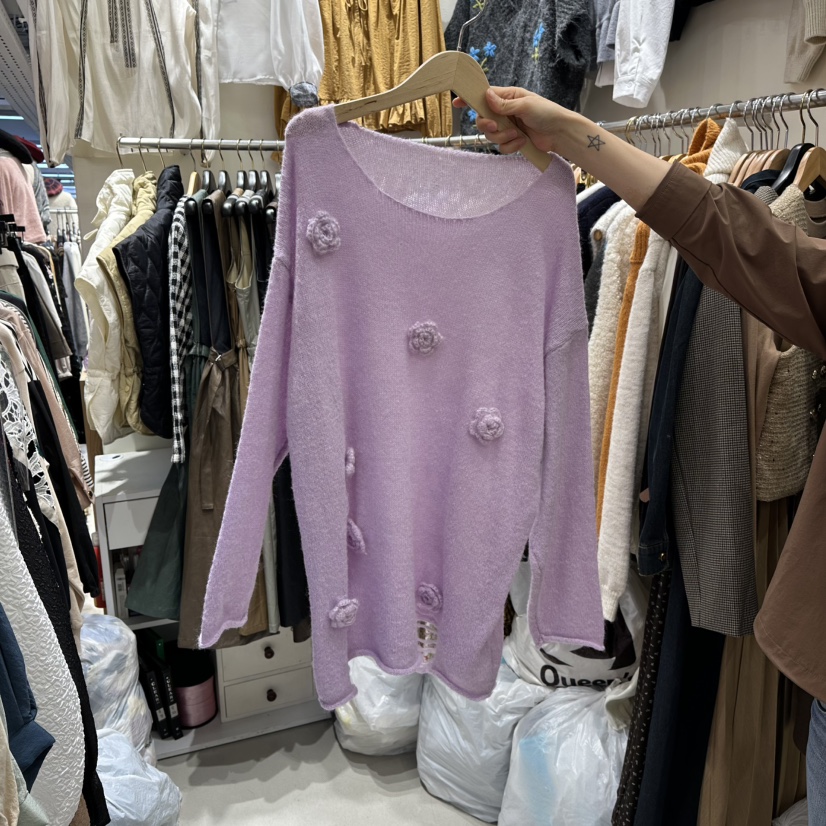 BIKINI東大門㊣代購女裝新款熱賣推薦人氣職業休閑時尚針織衫BIKINI針織衫圖色2