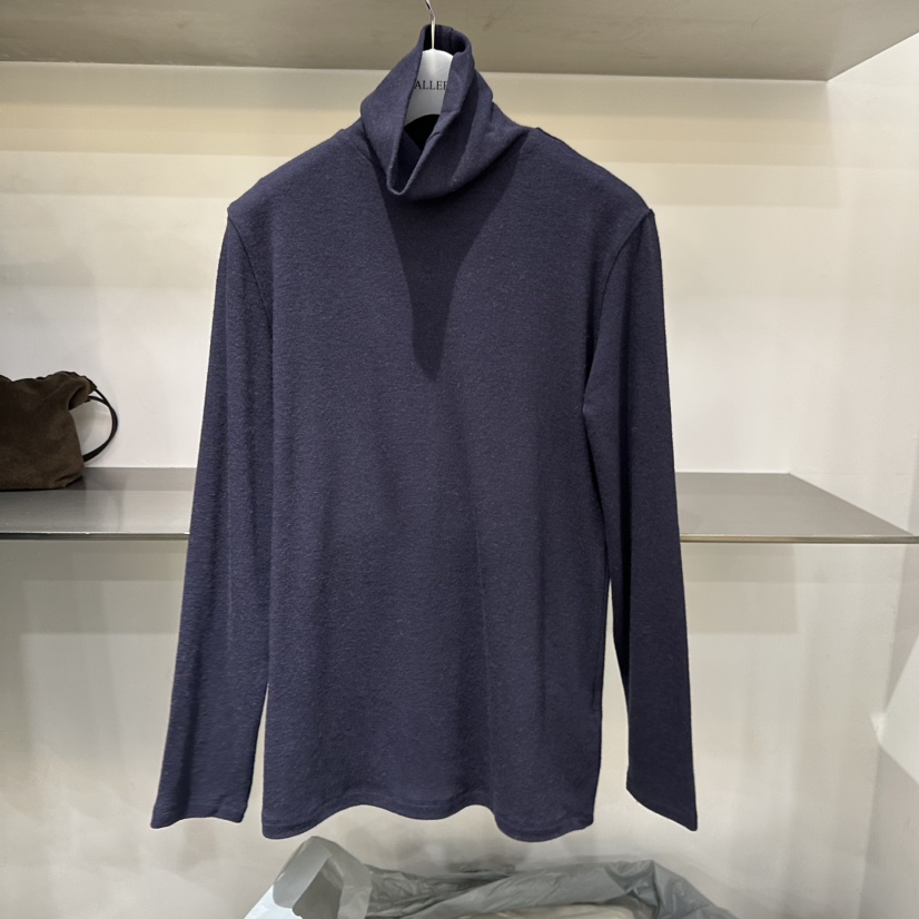 GALLERY-P東大門㊣實拍女裝新款人氣熱賣休閑長袖T恤安哥拉GALLERY長袖T恤圖色4深藍色