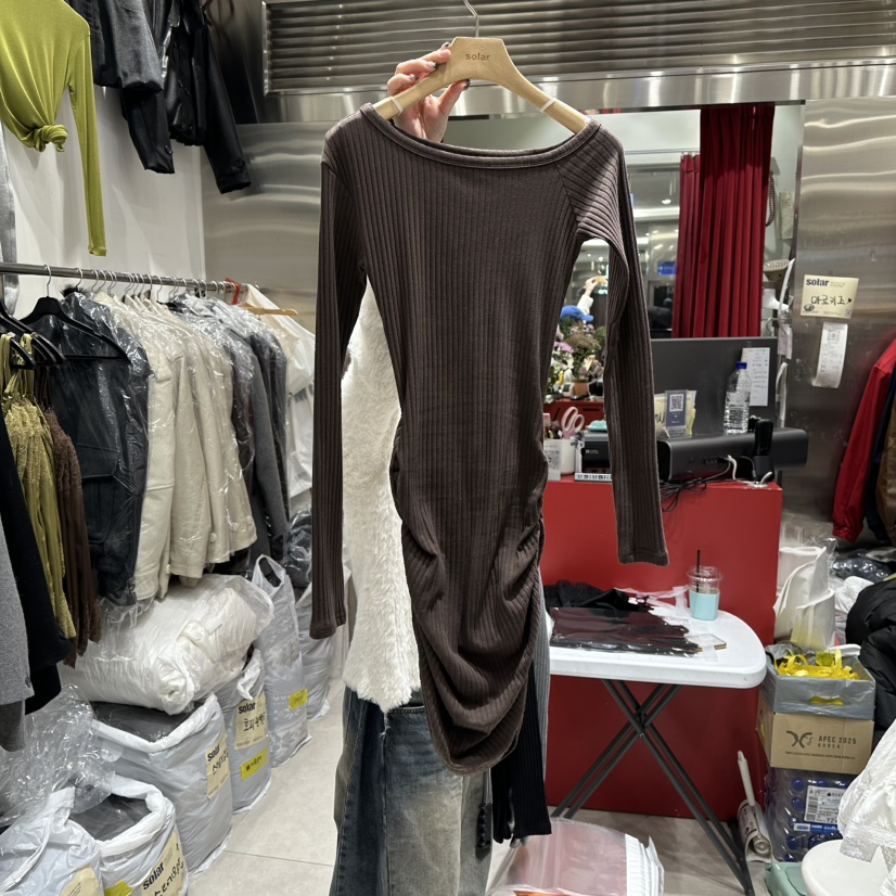 SOLAR東大門㊣代購女士新款25秋冬職業推薦時尚人氣休閑針織衫SOLAR針織衫圖色2